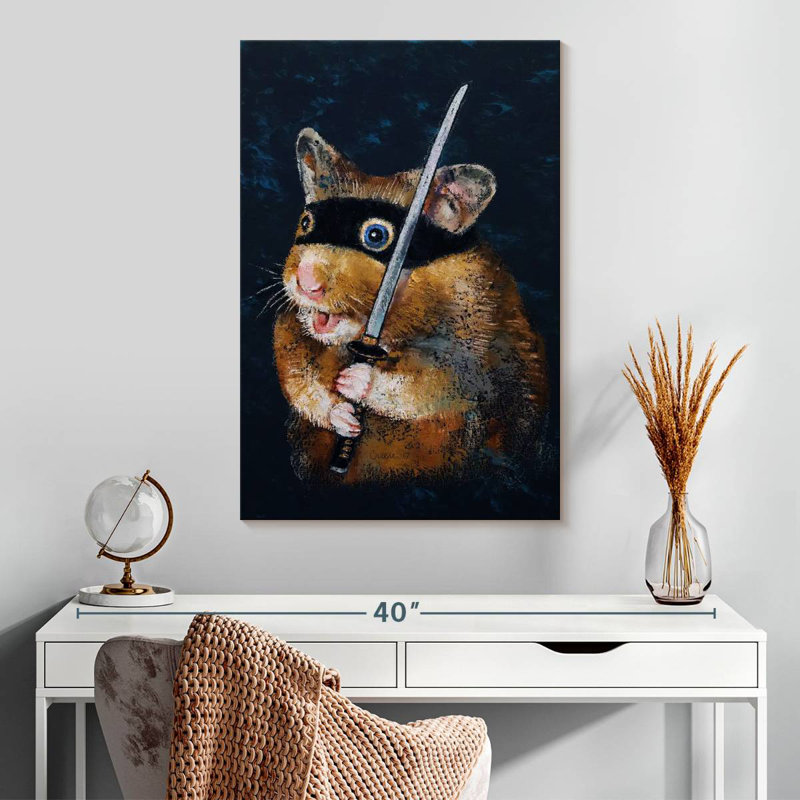 Brampt Ninja Hamster, 30" H x 20" W