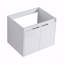 Meuble-lavabo 24 po avec lavabo en résine, 2 portes à fermeture en douceur, fixation flottante