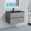 Meuble-lavabo suspendu simple/double de 91 cm (36 po) avec lavabo intégré en quartz et 2 tiroirs à fermeture amortie.-1656441733