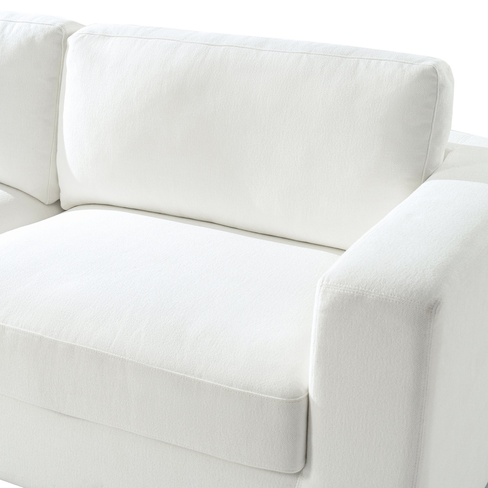 92" Slipcovered Sofa, Ivory
