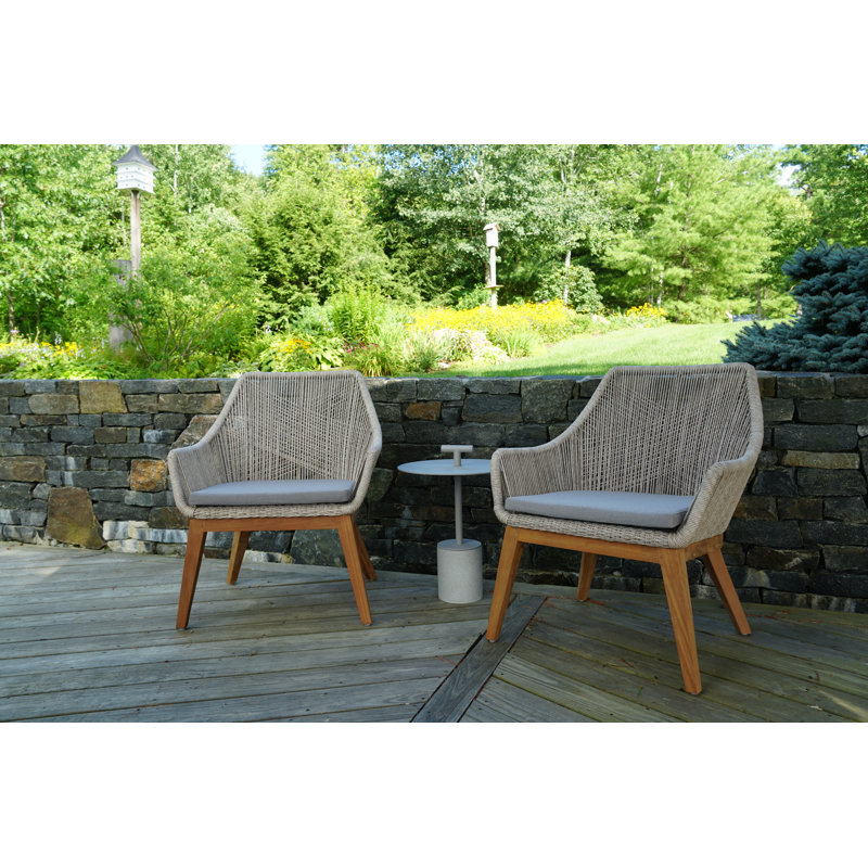 Wilcox Outdoor Round Side Table, Taupe