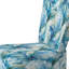 Oceanic Mirage Tropical Pattern - Upholstered Coastal Side Chair, Blue Accent Chair