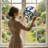 7.8"H Blue Swirl Stained Glass Window Panel-474661046