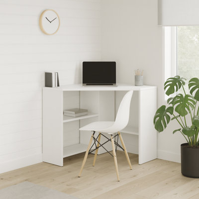 Alison 72Cm W Corner Computer Desk with Open Storage