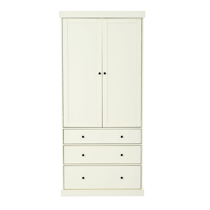 Armoire de rangement Farmhouse, Crème, crème