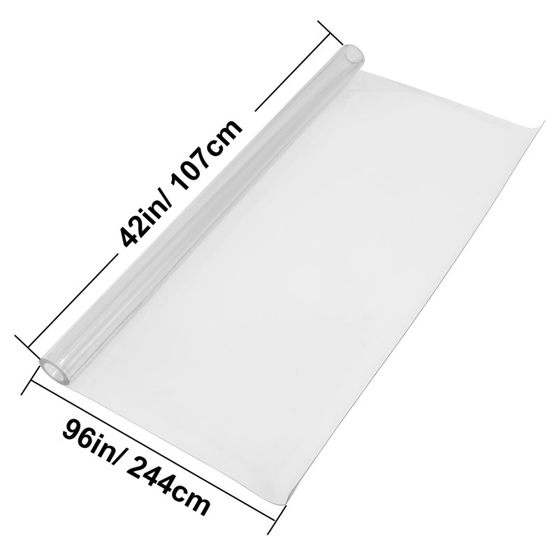 Clear Table Cover Protector, 2mm Thick Clear Desk Protector Table Pads, Plastic Tablecloth Table Protector for Dining Room Table