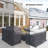 Hansen 8 Piece Patio Conversation Sets Group Seating Outdoor Furniture Covers