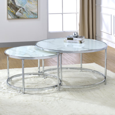 Mcmullin Faux Marble Top Nesting