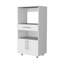 Armoire-penderie gracieuse blanche pour micro-ondes avec tiroir et rangement