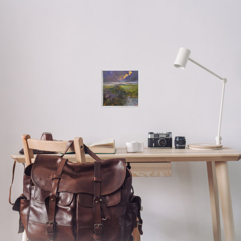 Art mural doré abstrait paysage par Patrick Dennis