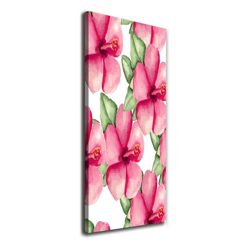 Tropical Flowers - Wrapped Canvas Print