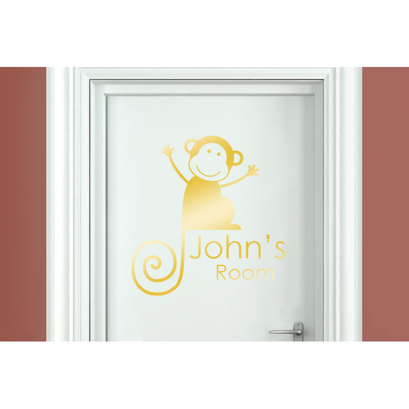 Animals Wall Decal, Shiny Gold