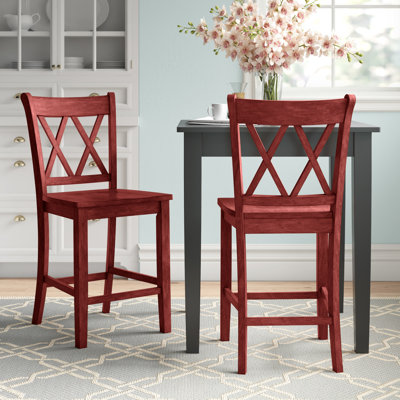 Fortville Solid Wood Counter/Bar Stool