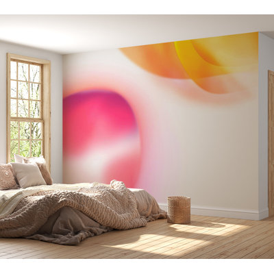 Peel & Stick Abstract Wall Mural - Pink Planet