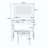 New Large Mirror Vanity Desk for Bed room , Modern Makeup Vanity Set with Power Outlet and Hair dryer holder, 5 Drawers , 3 Lighting Color Adjustable Dressing Table for Bedroom, White Color-417225401