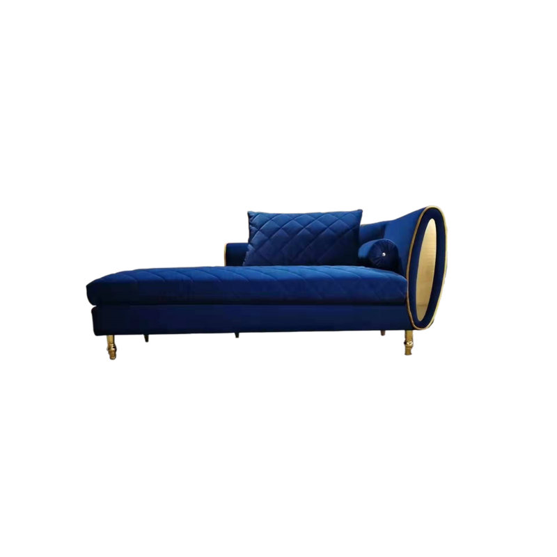 Chaise longue à accoudoir droit avec rangement