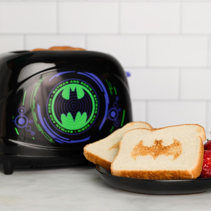 Uncanny Brands DC Comics Batman Game Over Two-Slice Toaster