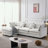 L Shape Chenille Fabric Sectional Sofa with Ottoman-2026305963