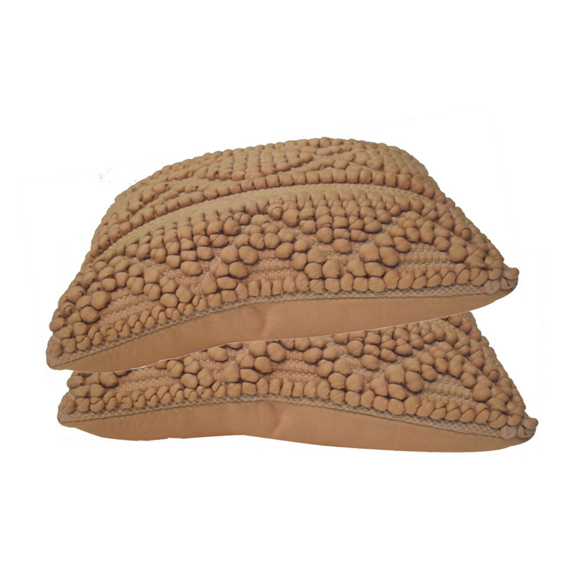 Connoquenessing Geometric Square Throw Cushion, Coffee