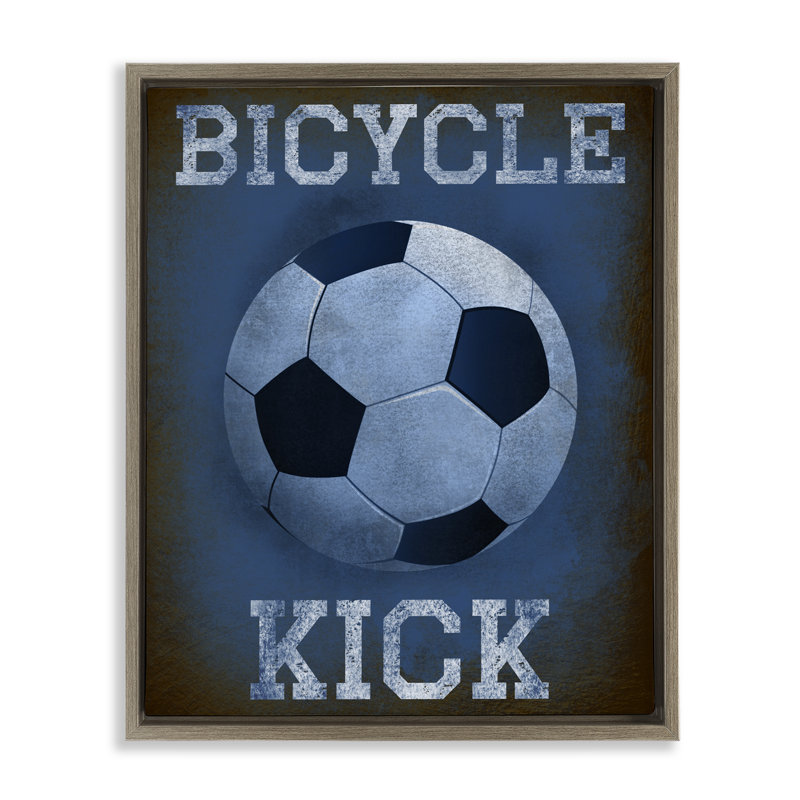 Cadre flottant bicyclette Sports Sports par Marcus Prime, H 31 po x l 25 po, Cadre flottant orme Montalcino