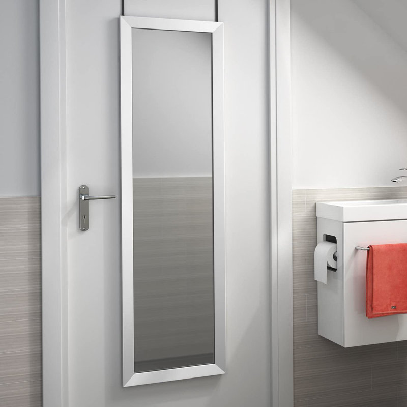 Mirror Cabinets W H Wall Mounted Required Framed Medicine Cabinet Mirror Fixed, White, 126cm x 360cm