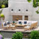 Paulet Acacia 11 - Person Modular Patio Conversation Sets with Cushions