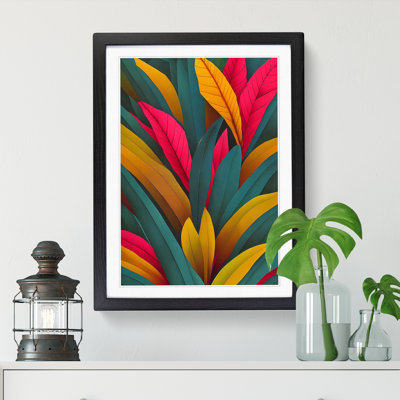 Tropical Leaves Abstract Vol.1 - Single Picture Frame Print