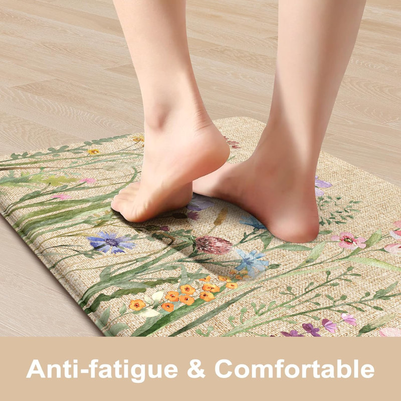 Ensemble de 2 tapis de cuisine 17 po x 47 po + 17 po x 29 po