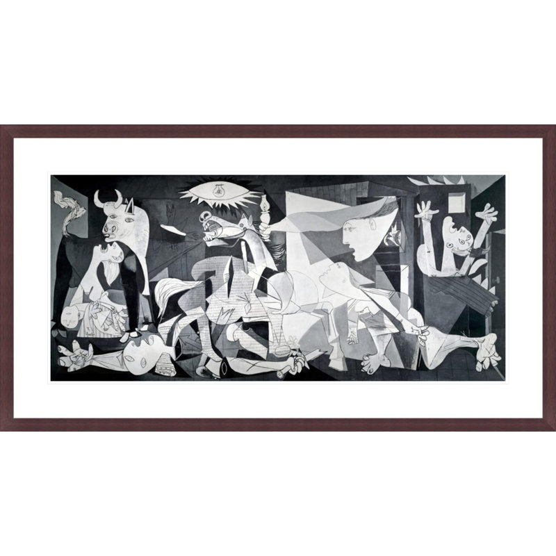 Guernica par Pablo Picasso - estampe numérique encadrée, H 22,92 po x l 41,5 po