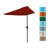 Summertime Umbrellas 3 Half Umbrella Outdoor Patio Shade - 9' Patio Umbrella with Easy Crank - Small Canopy for Balcony, Table, or Deck by Pure Garden-19445932