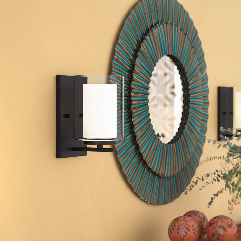 Arie Steel Armed Sconce, Matte Black