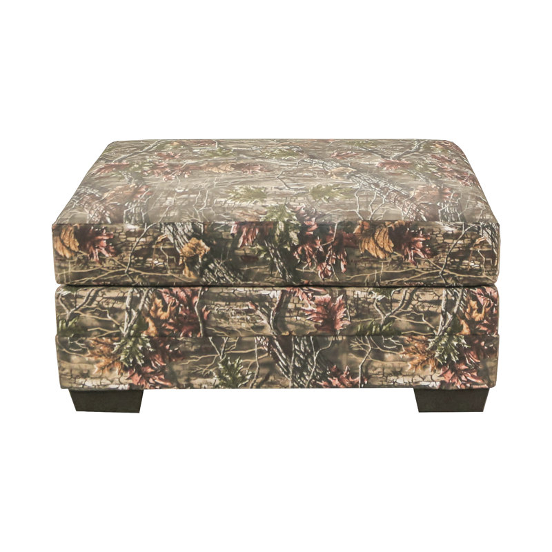 Repose-pieds rectangulaire rembourré Union Rustic