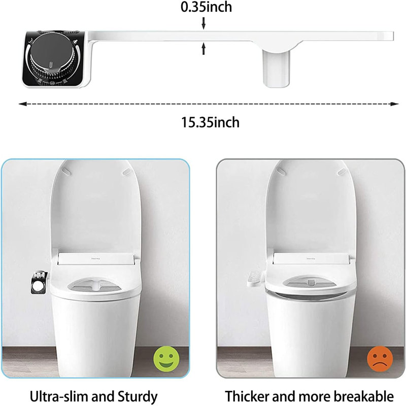 Siège de bidet allongé pour toilette