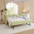 Daybed With Trundle, Twin Size Sofa Bed, No Box Spring Needed, USB Port, Adorable Wave Shaped, Linen Fabric-319719842-326298026