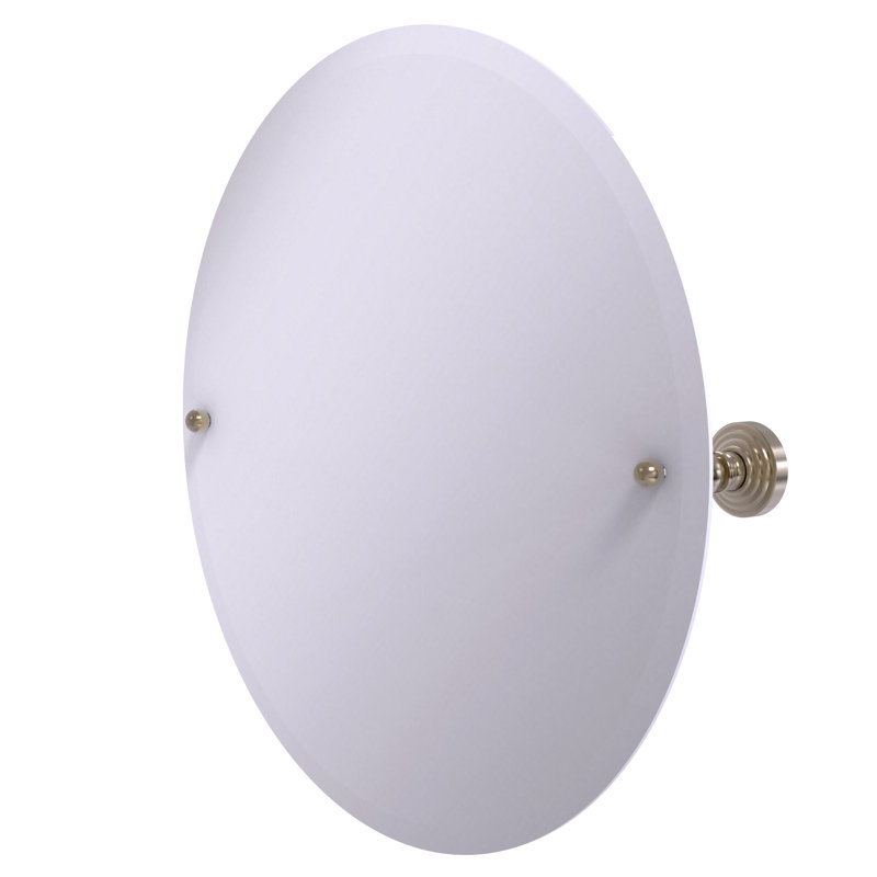 Beresford Flat Wall Mirror, Antique Pewter