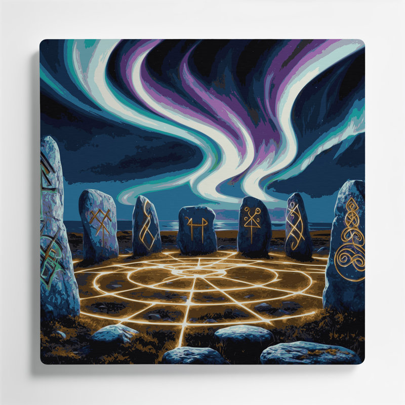 Art mural gris Sci Fi, 16" H x 16" W