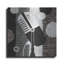 «Rock N Roll Mic Neutral» par Michael Mullan, art mural en métal-102873284