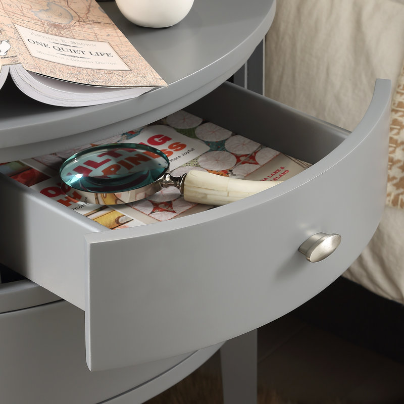 Zaheed 2 - Drawer End Table, Gray
