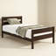 Lit simple avec tête et pied de lit-513864388