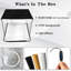 16 "mini boîte à lumière de studio photo portable avec lumières DEL pour la photographie de petits produits