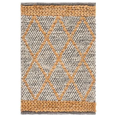 Natura Hand-Woven Geometric Wool and Cotton Rug