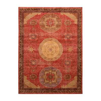 One-of-a-Kind 5'11" X 7'10" 2010s Wool Area Rug in