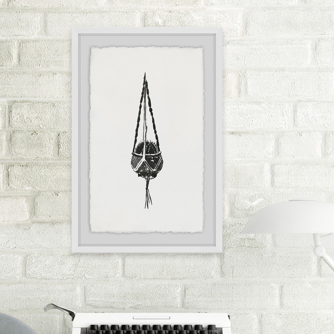Hanging Basket - Picture Frame Painting Print on Paper