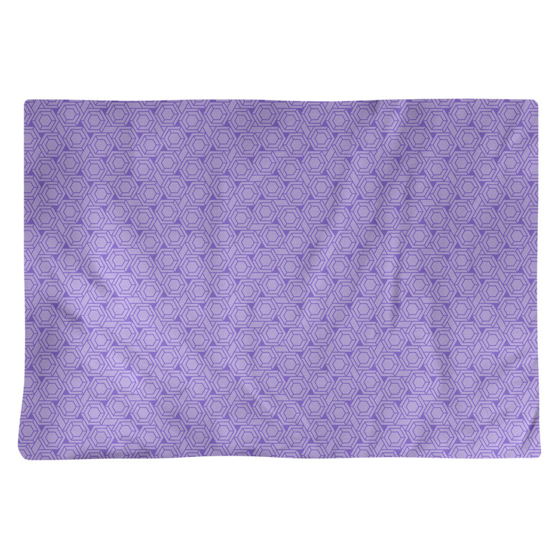 Napperon en treillis hexagonal alternatif de 18 po, Mauve