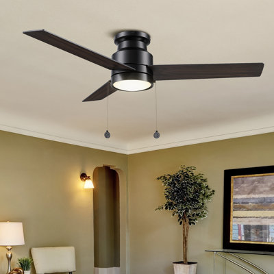 Ventilateur de plafond encastré à chaîne avec lumières DEL Jozelyn