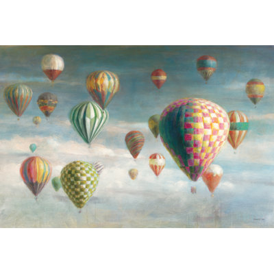 " Hot Air Balloons With Pink " by Danhui Nai