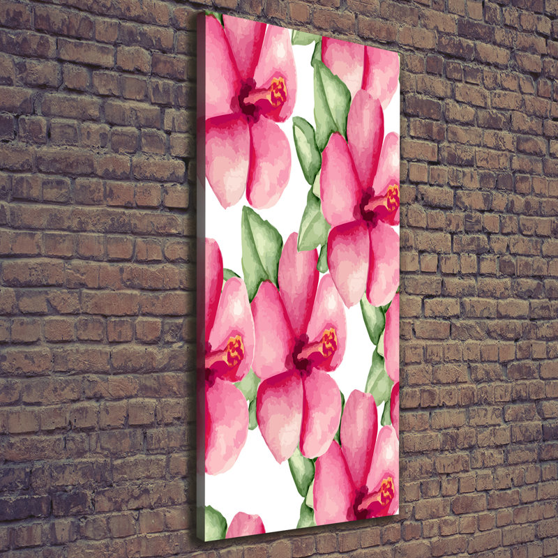Tropical Flowers - Wrapped Canvas Print