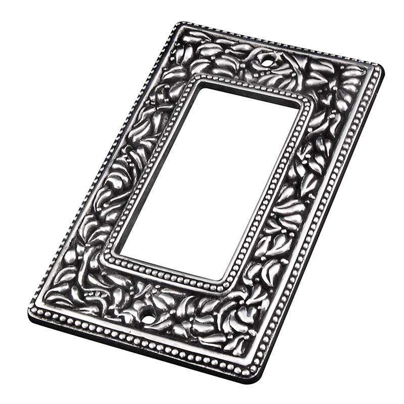 San Michele 1-Gang Rocker Wall Plate, Antique Silver