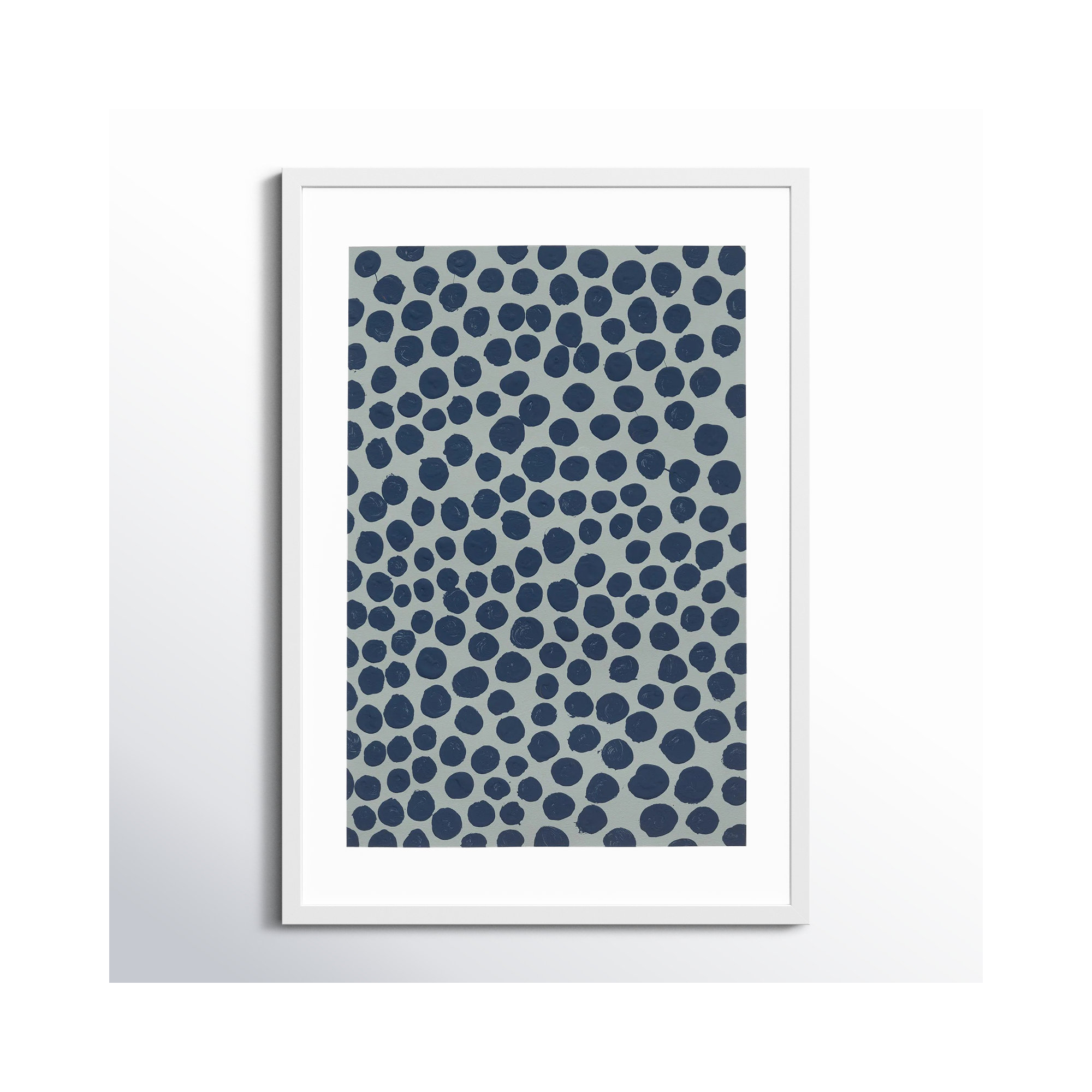 Blackberry On Gray by Michela Sorrentino, 30" H x 21" W x 1.25" D, White