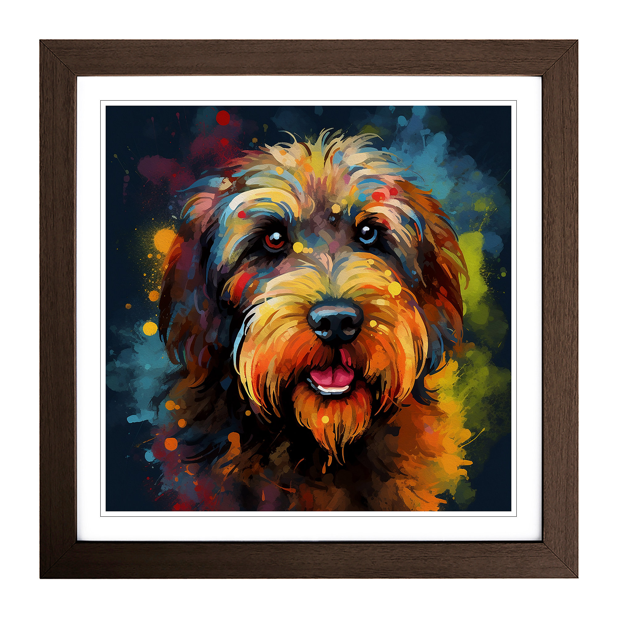 Marlow Home Co. Labradoodle Abstract No.3 - Print | Wayfair.co.uk